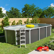 Cargar imagen en el visor de la galería, Piscina de acero elevada OSMOSE ANTRACITA 520x395x132 con bomba de filtración