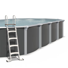 Cargar imagen en el visor de la galería, Piscina de acero elevada OSMOSE ANTRACITA 945x490x132 con bomba de filtración