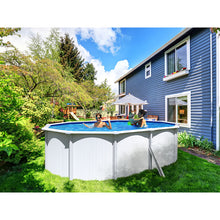 Cargar imagen en el visor de la galería, Piscina de acero elevada SAPHIR 515x390x120 con bomba de filtración