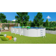 Cargar imagen en el visor de la galería, Piscina de acero elevada SAPHIR 940x485x132 con bomba de filtración