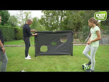 Cargar y reproducir el video en el visor de la galería, Portería Exit Maestro de fútbol 180x120 - Negro