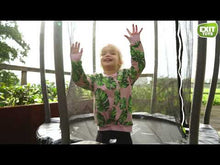 Load and play video in Gallery viewer, EXIT Tiggy junior trampoline with bar ø140cm - Black/Grey