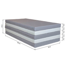 Cargar imagen en el visor de la galería, Conjunto de colchonetas para psicomotricidad - Gris Blanco - 5 unidades