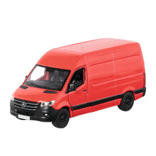 Carregar imatge al visor de la galeria, Set de 4 Camionetes de Joguina Mercedes Benz Sprinter de Metall Goki