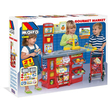 Cargar imagen en el visor de la galería, Supermercado de juguete Electrónico con Carrito de Compra y Accesorios