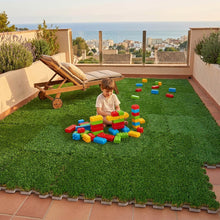Cargar imagen en el visor de la galería, Loseta Puzzle de Foam Césped Artifical - Foamex 50x50cm