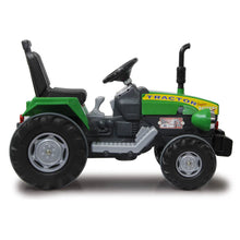 Load image into Gallery viewer, Kids' 12V Green Power Drag Electric Tractor