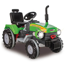 Load image into Gallery viewer, Kids' 12V Green Power Drag Electric Tractor