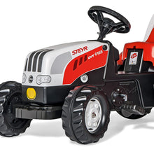 Load image into Gallery viewer, Steyr 6165 CVT Pedal Tractor with Trailer
