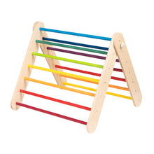 Carregar imatge al visor de la galeria, Triangle Pikler + Paret Sueca 2 en 1 - Arc Iris