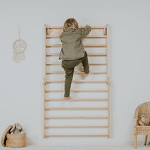 Carregar imatge al visor de la galeria, Triangle Pikler + Paret Sueca 2 en 1 - Natural