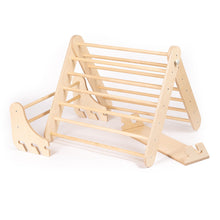 Carregar imatge al visor de la galeria, Triangle Pikler + Paret Sueca 2 en 1 - Natural