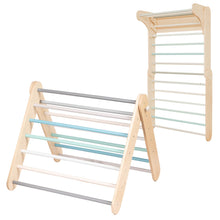 Carregar imatge al visor de la galeria, Triangle Pikler + Paret Sueca 2 en 1 - Pastel