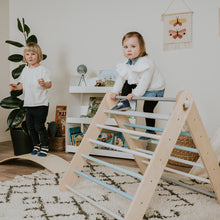 Load image into Gallery viewer, Pikler Triangle + Swedish Wall 2 in 1 + Ramp - Pastel