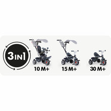Load image into Gallery viewer, Smoby Baby Driver Grey Evolutionary Tricycle
