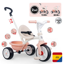 Carregar imatge al visor de la galeria, Triciclo evolutivo Be Move Rosa – Smoby