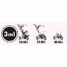 Load image into Gallery viewer, Smoby Pink Baby Driver Evolutionary Tricycle