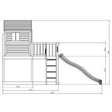 Cargar imagen en el visor de la galería, Casa de madera para jardín My House con tobogán