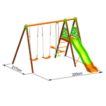 Carregar imatge al visor de la galeria, Gronxador per a jardí Churro amb rocòdrom i balancí