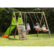 Carregar imatge al visor de la galeria, Gronxador per a jardí Churro amb rocòdrom i balancí