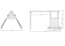 Carregar imatge al visor de la galeria, Gronxador doble amb rocòdrom Spider color Teca