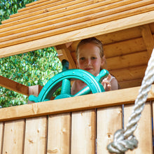 Cargar imagen en el visor de la galería, Parque infantil Fortress Tiptop Rainbow color Teca