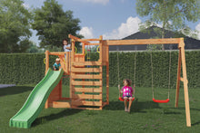 Load image into Gallery viewer, parque infantil con columpios y tobogan