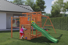 Load image into Gallery viewer, parque infantil con columpios y tobogan
