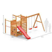 Load image into Gallery viewer, Dynamic playground Climbing Star 3 with climbing wall