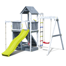 Carregar imatge al visor de la galeria, parque infantil con tobogán amarillo