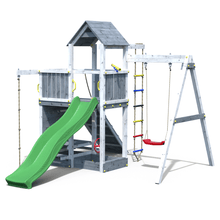 Carregar imatge al visor de la galeria, parque infantil con tobogán verde