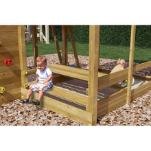 Carregar imatge al visor de la galeria, mesa picnic con arenero para jardín