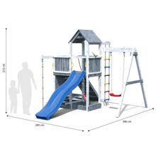 Carregar imatge al visor de la galeria, parque infantil con tobogán azul