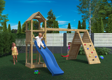 Load image into Gallery viewer, Parque infantil con doble rocódromo