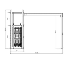 Carregar imatge al visor de la galeria, arque infantil con columpio doble y tobogán