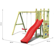 Carregar imatge al visor de la galeria, arque infantil con columpio doble y tobogán