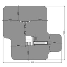 Cargar imagen en el visor de la galería, Parque infantil Jarcas con columpio tobogán y arenero