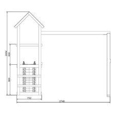 Load image into Gallery viewer, Parque infantil con torre y tobogán