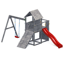 Carregar imatge al visor de la galeria, parque infantil moderno con tobogán rojo