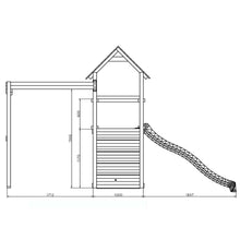 Load image into Gallery viewer, Carol 3 Gray White playground with slide