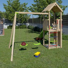 Carregar imatge al visor de la galeria, Parc infantil Smart Explorer amb rocòdrom i tobogan