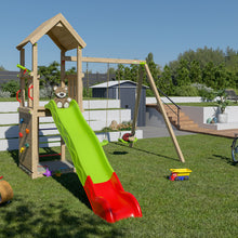 Carregar imatge al visor de la galeria, Parc infantil Smart Explorer amb rocòdrom i tobogan