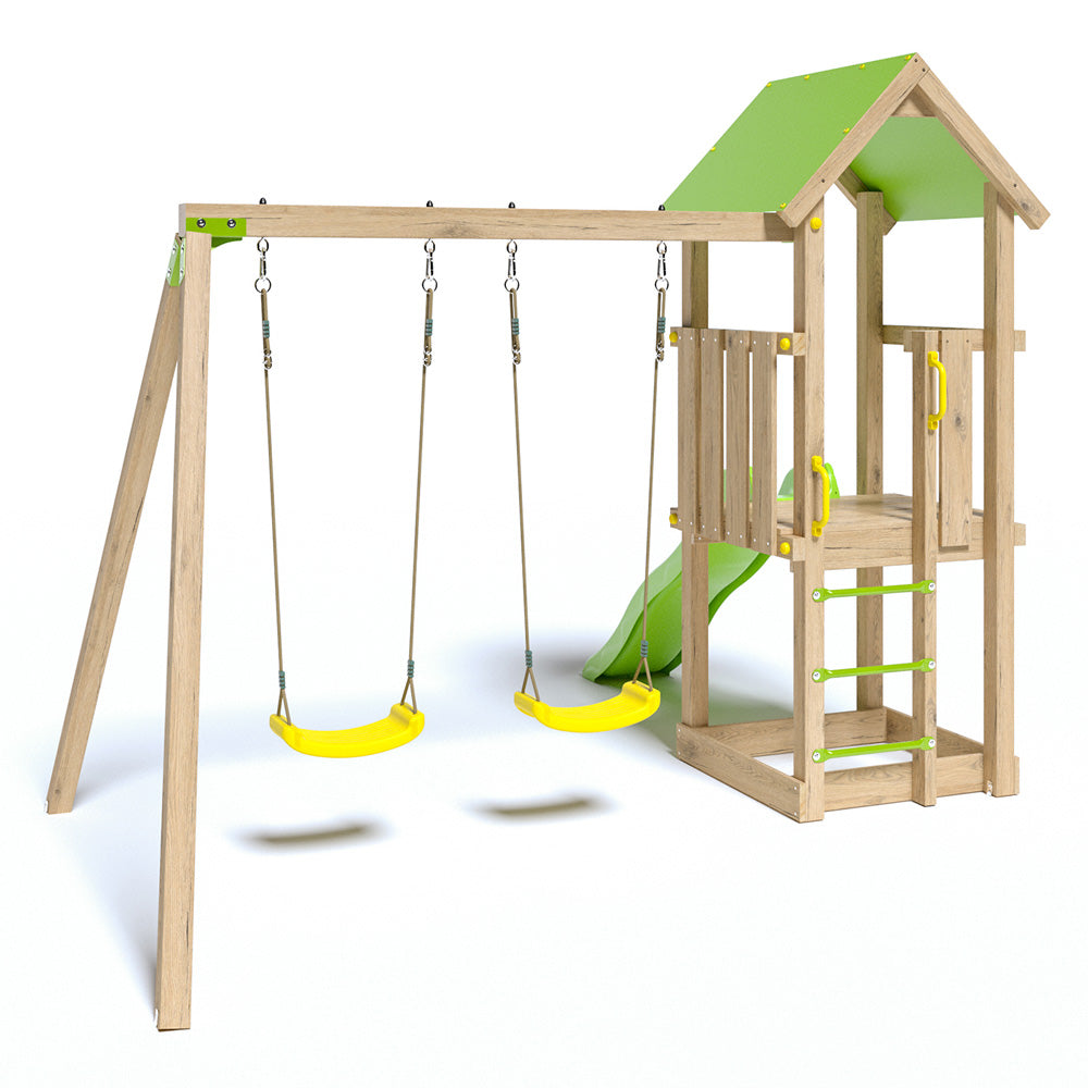 Parque Infantil Columpio Niñas Tobogán Columpio Infantil Madera