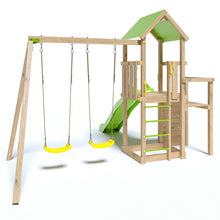 Cargar imagen en el visor de la galería, Parque infantil de jardín con columpios