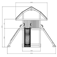 Carregar imatge al visor de la galeria, Parc infantil Giant Move color Teca amb casa extra gran