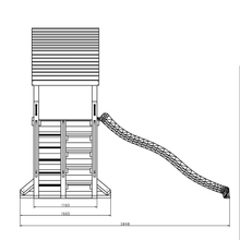 Carregar imatge al visor de la galeria, Parc infantil Giant Move color Teca amb casa extra gran