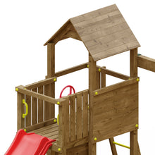 Carregar imatge al visor de la galeria, casita de madera con tobogán y columpios