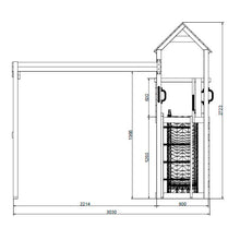 Carregar imatge al visor de la galeria, parque infantil de madera con casita