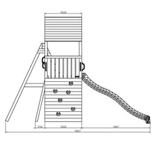 Load image into Gallery viewer, Parque infantil con tobogán medidas