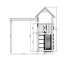 Load image into Gallery viewer, parque infantil con columpio medidas